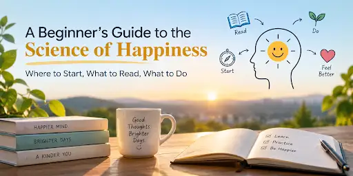 Banner image: A Beginner's Guide to the Science of Happiness: Where to Start, What to Read, What to Do